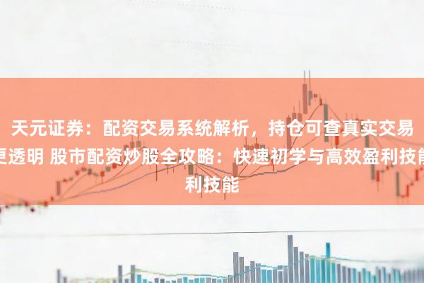 天元证券：配资交易系统解析，持仓可查真实交易更透明 股市配资炒股全攻略：快速初学与高效盈利技能