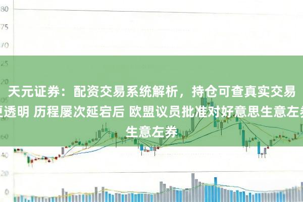 天元证券：配资交易系统解析，持仓可查真实交易更透明 历程屡次延宕后 欧盟议员批准对好意思生意左券