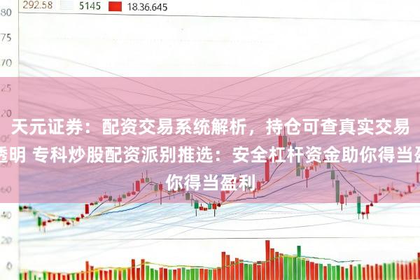 天元证券：配资交易系统解析，持仓可查真实交易更透明 专科炒股配资派别推选：安全杠杆资金助你得当盈利