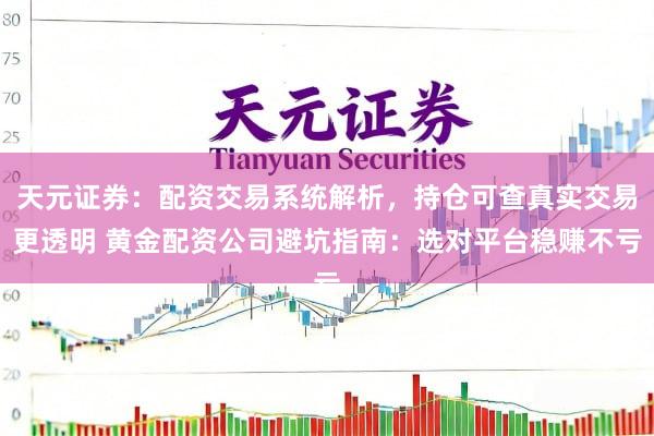 天元证券：配资交易系统解析，持仓可查真实交易更透明 黄金配资公司避坑指南：选对平台稳赚不亏